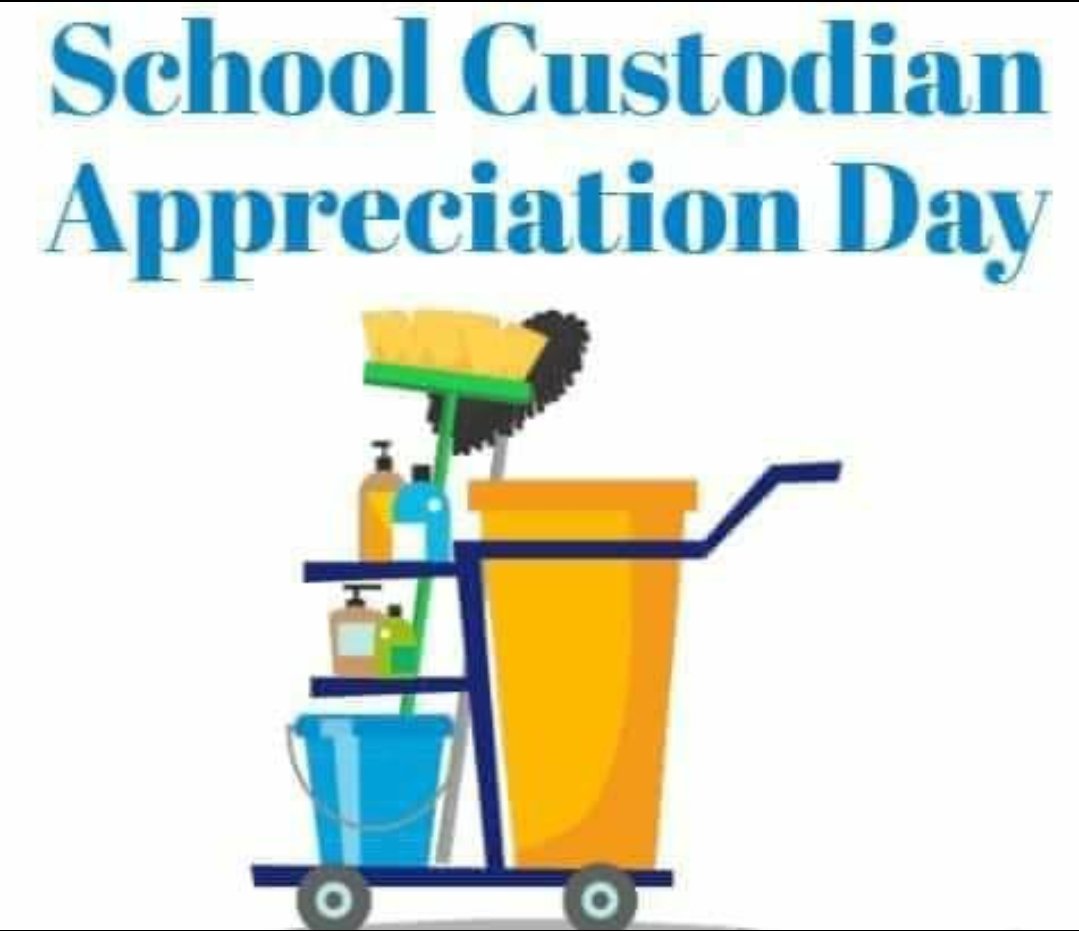 Morty19's tweet photo. It's National Custodian Appreciation Day. Take an extra minute to thank your custodian for all their hard work this year. https://t.co/dd4xwxKSCE