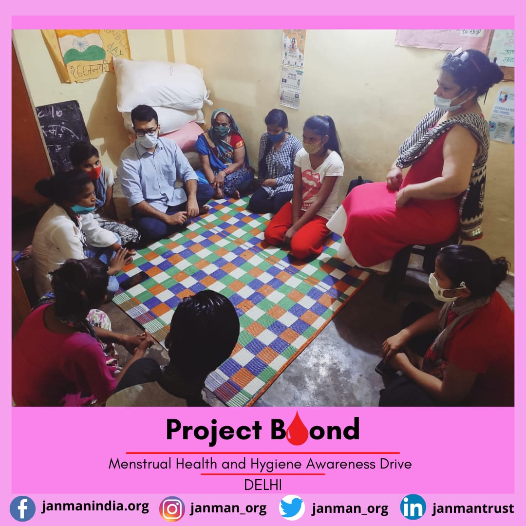janman_org's tweet photo. Heartfelt gratitude to Mrs. Surbhi for conducting an enriching session on #menstrualhealth in Madanpur Khadar, Delhi. Importance of #MHM can not be emphasised enough, & under #ProjectBoond, we thrive to further its awareness & accessibility. @thebetterindia @IrsAman @PrashantIRAS https://t.co/oWoub4MWUd