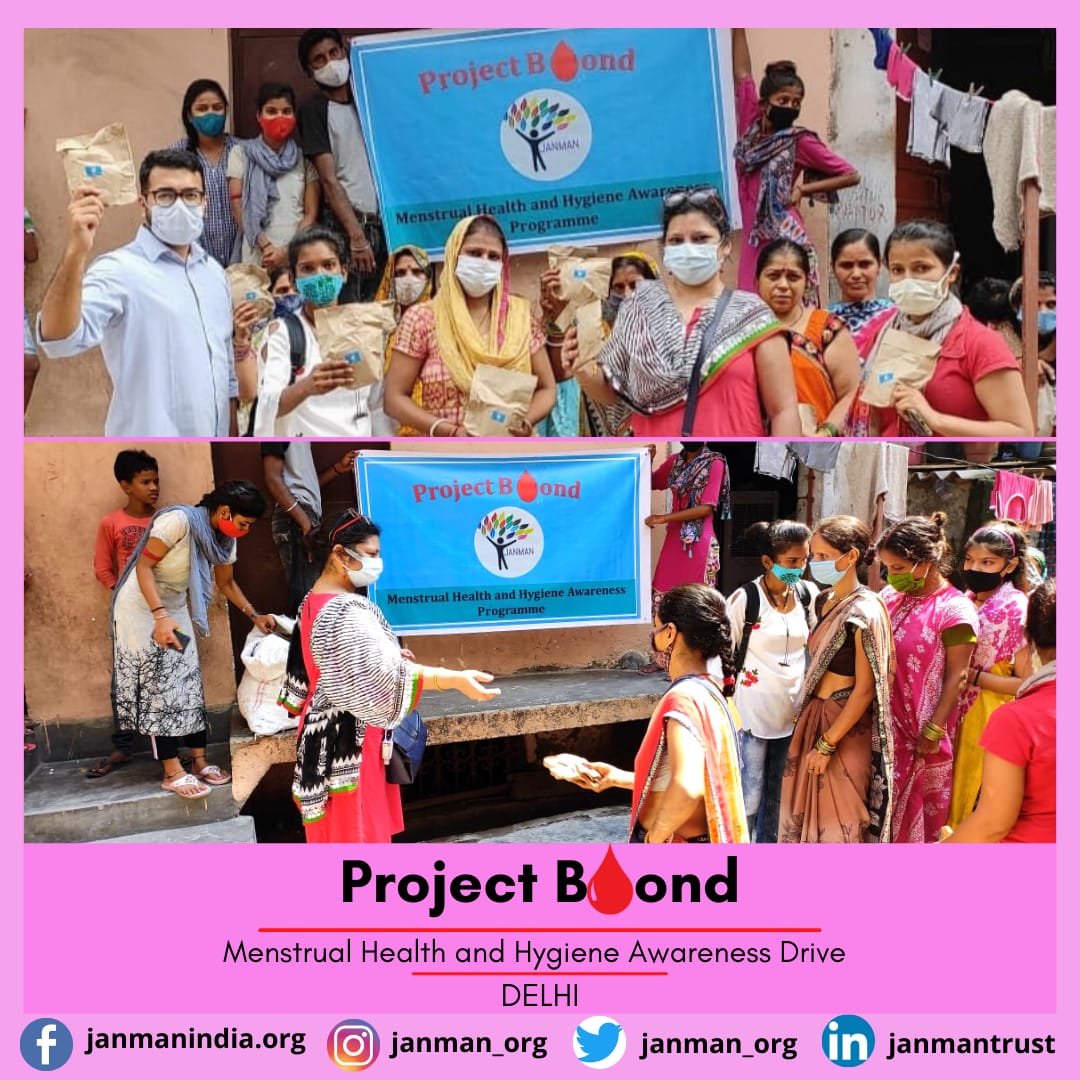 janman_org's tweet photo. Heartfelt gratitude to Mrs. Surbhi for conducting an enriching session on #menstrualhealth in Madanpur Khadar, Delhi. Importance of #MHM can not be emphasised enough, & under #ProjectBoond, we thrive to further its awareness & accessibility. @thebetterindia @IrsAman @PrashantIRAS https://t.co/oWoub4MWUd