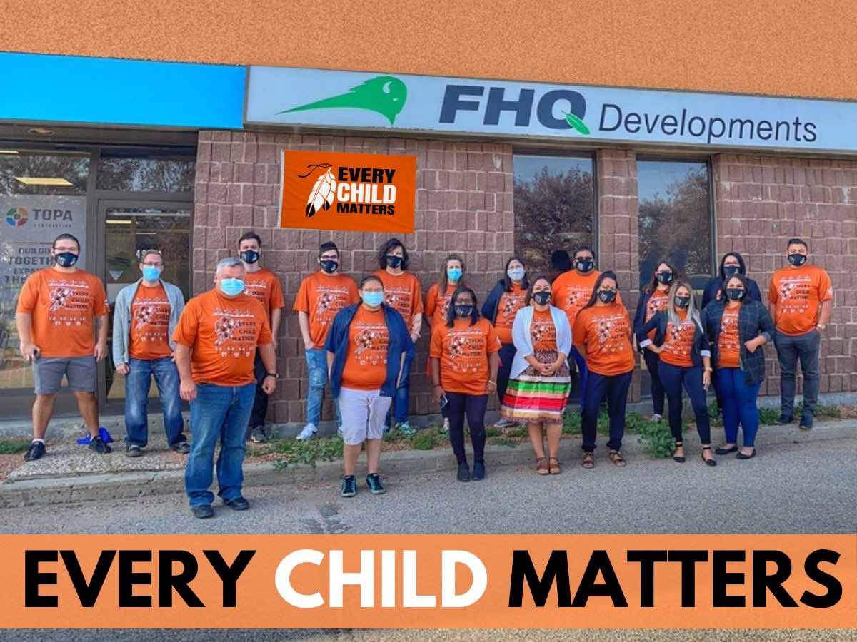 FHQDev's tweet photo. Today, our office will be closed in observance of National Truth and Reconciliation (Orange Shirt Day).  

Many of our staff have been impacted by the residential schools so today we reflect and honour our loved ones that survived and those that did not. https://t.co/6XFVohYhMS