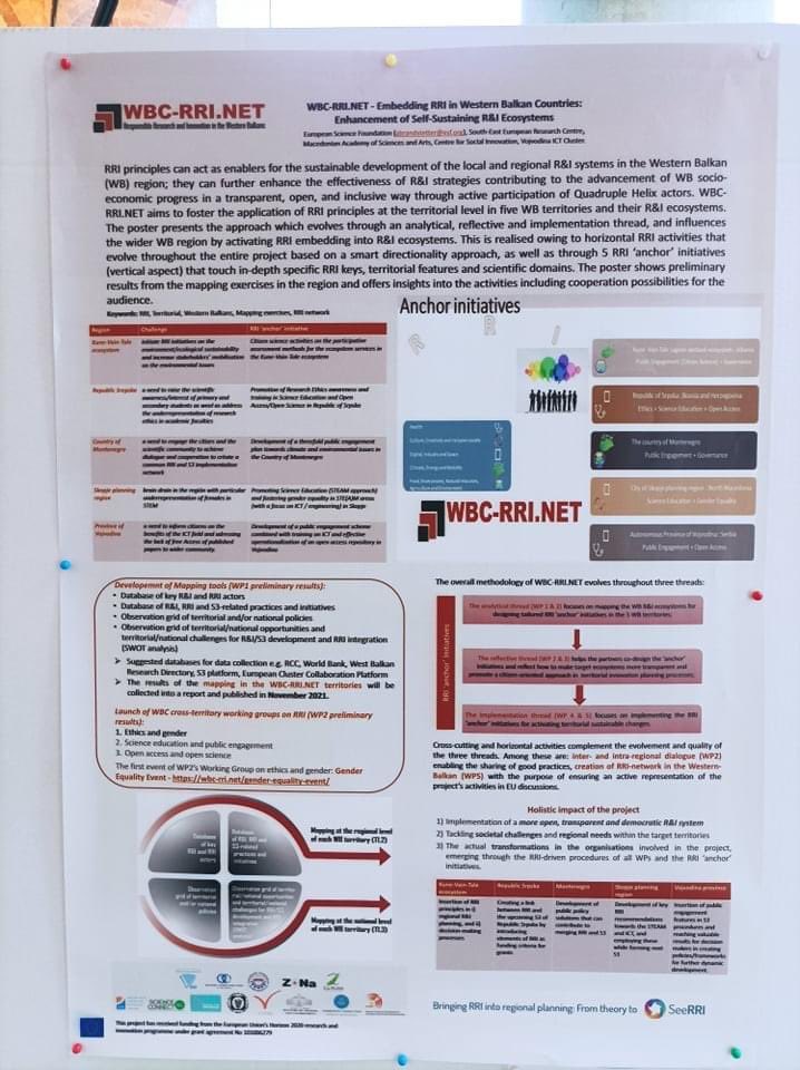 seercorg's tweet photo. This week, SEERC visited #Barcelona for the @rri_see final conference taking place on 29-30 September.
During the conference, SEERC presented the #RRI related projects of @Territorial_RRI and @wbc_rri through a poster session.
#seerrifinalconference #europeancommission #h2020 https://t.co/IhtOAgkcOQ
