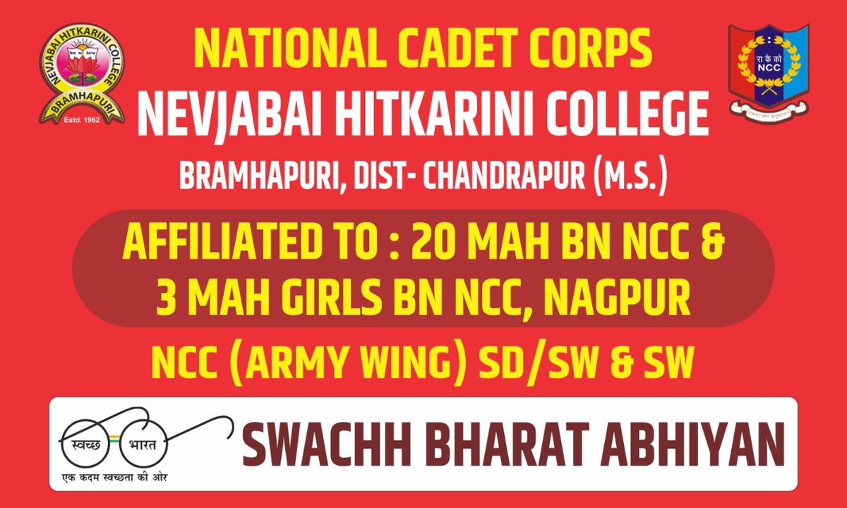 WamanAmbade's tweet photo. #NationalCadetCorps
#NHCollegeBramhapuri https://t.co/KaeZ6WxAzV