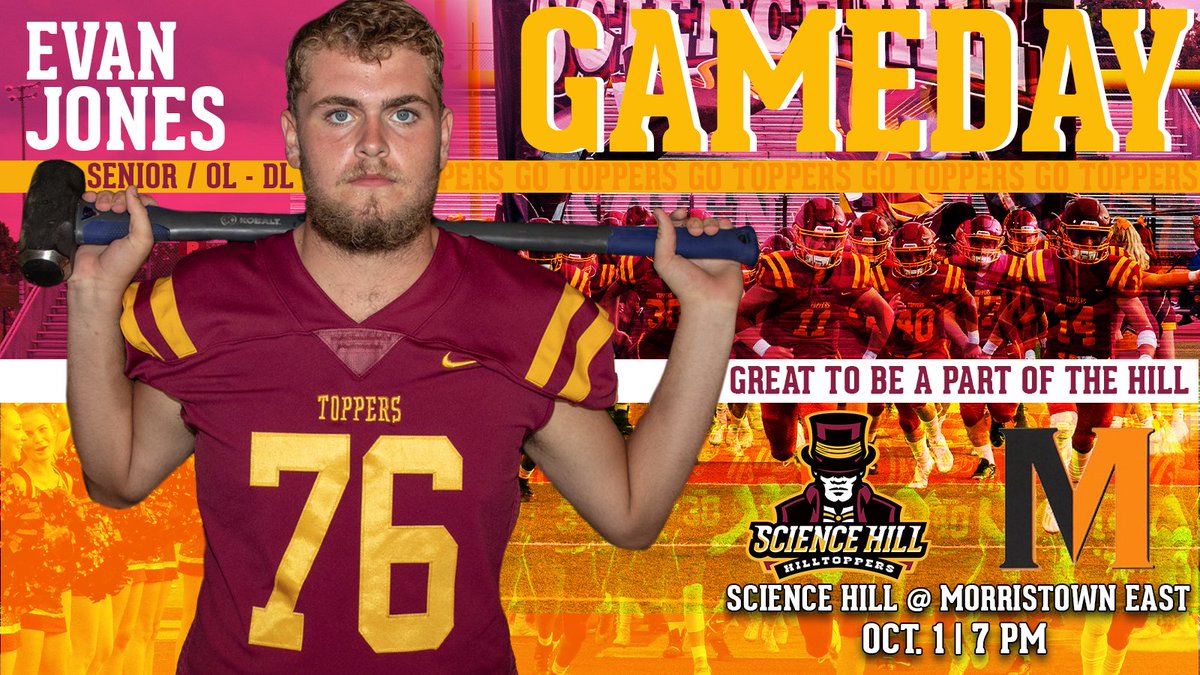 IT'S GAMEDAY! Our Hilltoppers travel to Morristown East tonight to battle the Hurricanes in conference action. Safe travels and good luck, Toppers! 

Go Toppers! #JCSALLIN