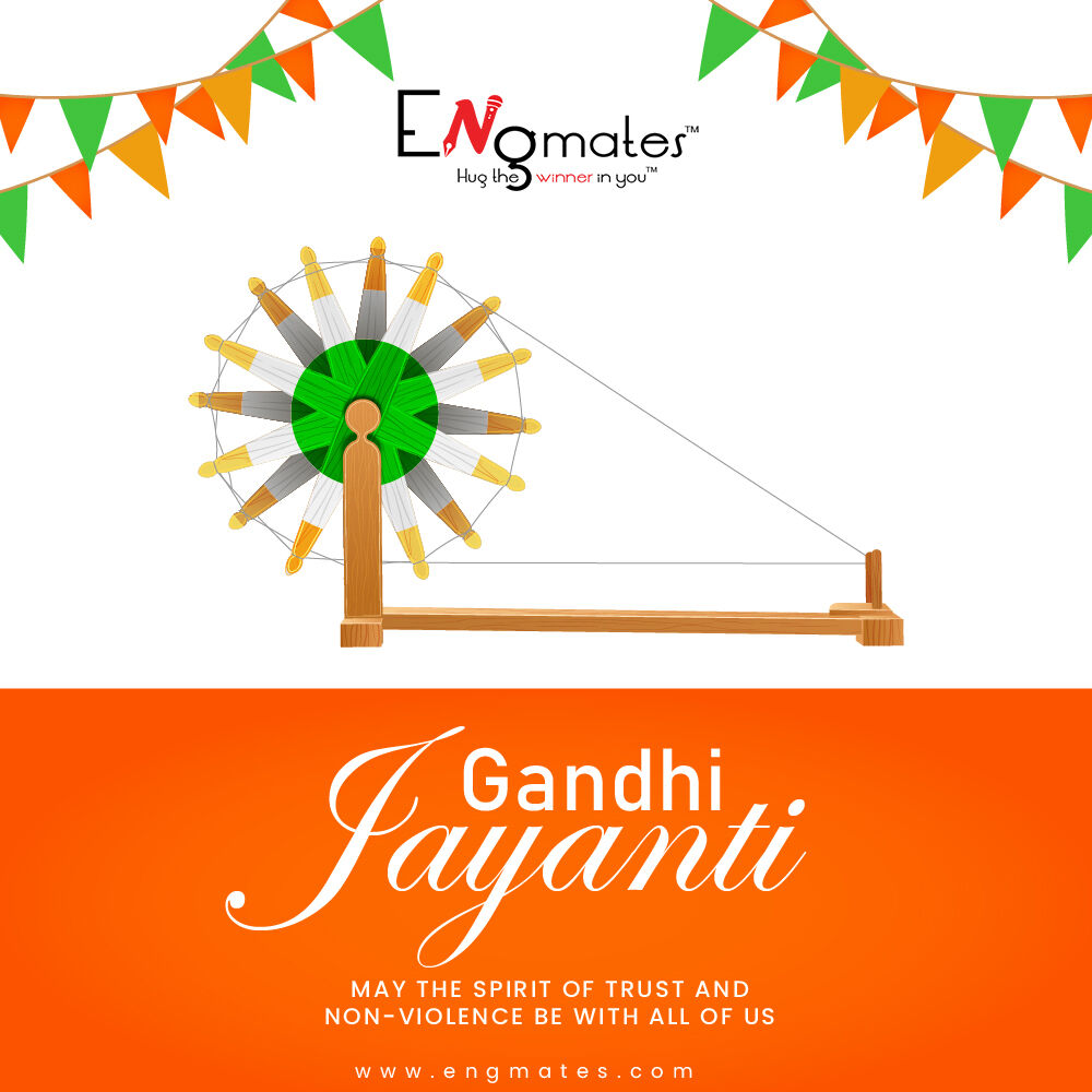 EngMates's tweet photo. The father of the nation with the tools of truth and nonviolence, Freed our nation from imperialism, Follow the path of truth and wisdom, Pay homage to this great leader on Gandhi Jayanti 
#gandhijayanti #mahatmagandhi #gandh #fatherofthenation #mahatma #happygandhijayanti https://t.co/XIeFhB4oUn
