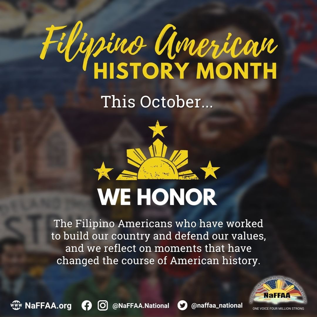 NaFFAA_National's tweet photo. October is a good time to reflect on key moments that shaped our history and how we can take steps every day to build a brighter future for all. 

In 2009, U.S. Congress recognized October as Filipino American History Month as advocated by @fanhs_national + other FilAm leaders https://t.co/VwDVVPTNMp