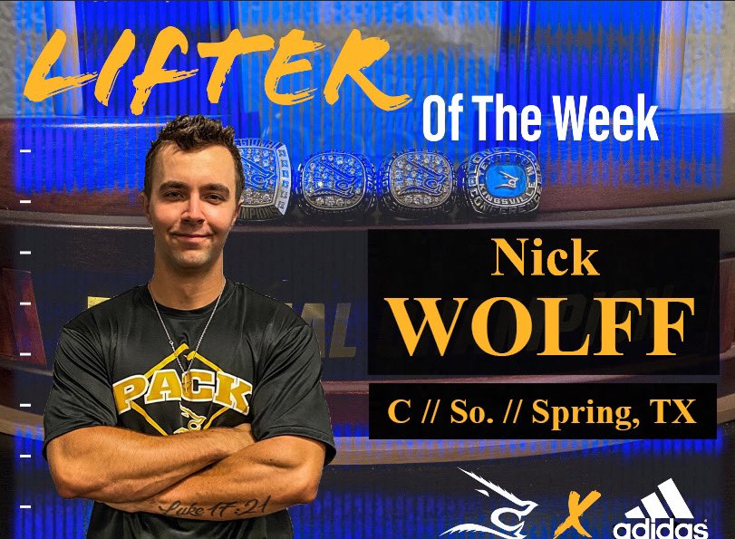 JavelinaBSB's tweet photo. Week 5 AAIT Athlete of the Week and Lifter of the Week awards go to @GiancarloServin & @nick_wolff2 #BackThePack ⚾️🐗 #BusinessOfBuildingWolves https://t.co/uvuqc7C4Ac