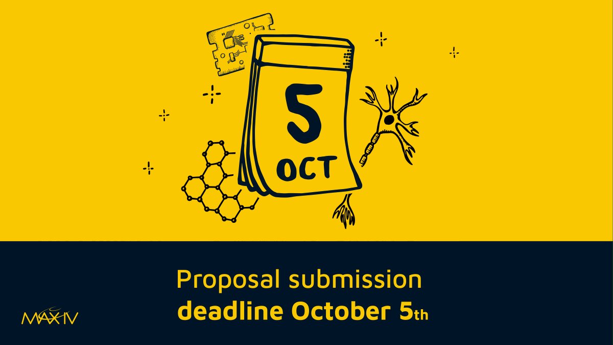 MAXIVLaboratory's tweet photo. We have the #Xray brilliance to help realize your brilliant idea! But not a time machine. Get your proposal submitted today for spring 2022 (VT22) Proposal Call. Deadline: 5th October! https://t.co/e5tg0SmS46 #submissions #research #beamtime #beamlines #useroffice https://t.co/CI9qxr7hWG