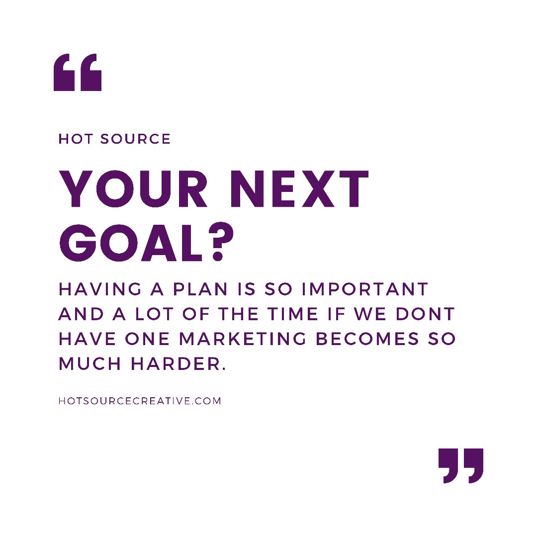HotSourceLearn's tweet photo. Your goals, your plan, your direction! When was the last time you sat down and worked on a series of marketing goals to help your business! 👀 https://t.co/561YFUT0kA
