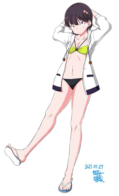 @momomanji ええええ( ゜д゜)
卍さんに描いてもらえるなんてめちゃ嬉しいですw
設定ってほどのものはないのですがこの娘で・・・w
ボーイッシュでがさつだけど幼なじみの男の子になんとなく気があってちょっかいかけちゃう娘です♪ とにかく人生が楽しい子w スレンダー体型です!w 