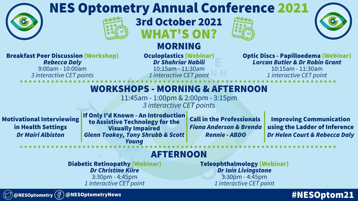 NESOptometry's tweet photo. 📢It's Conference Day! We're all set up and ready for today's events. We'll be posting throughout the day here with updates of what's happening. We're excited to kick things off at 9am - see you soon! #NESOptom21 #optometry https://t.co/DMepc0FxBH
