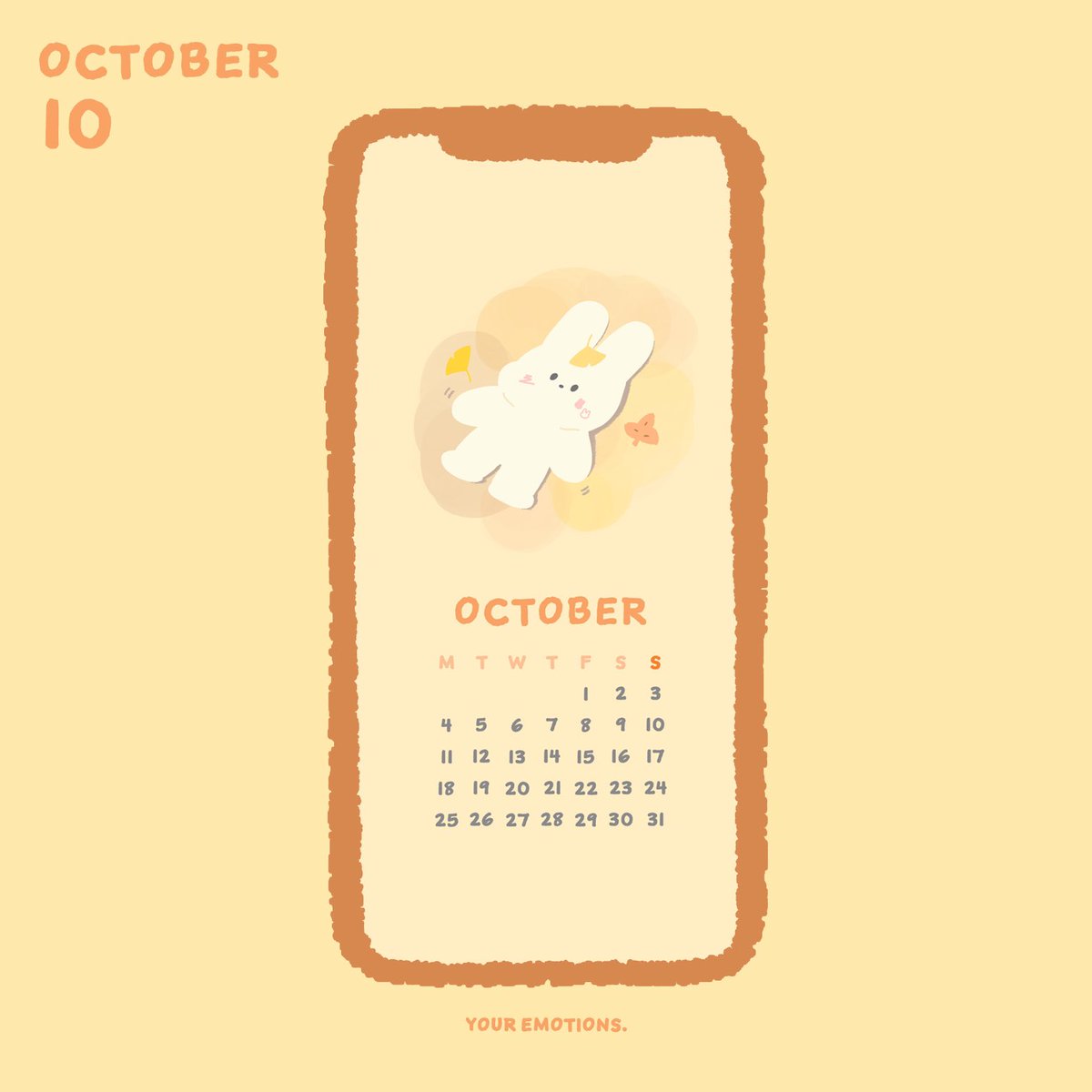 youremotions_'s tweet photo. 10월 배경화면 공유 🍁
My bunny

10월을 맞이하여 가을느낌의 배경화면을 제작해보았습니다 ◡̈ 
배경화면은 인스타 스토리에서 캡쳐해서 사용하실 수 있습니다🤍

🔗 https://t.co/9Jd7mllEvn https://t.co/5NpVu0QQgq