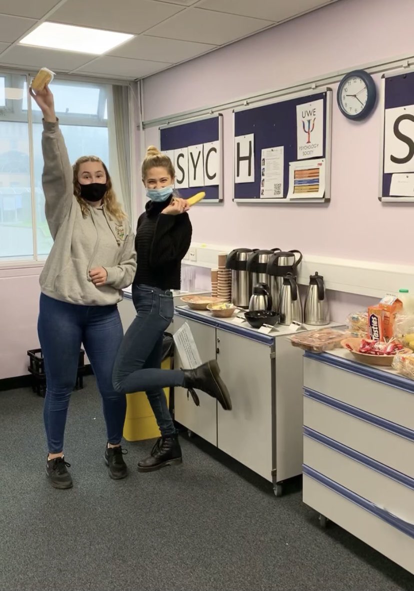 Some photos from our successful breakfast morning at Psych open doors! Thanks Trang for eating most of our food, we bought too much anyway!😂🥐☕️😜 #psychology #uwepsych <a href="/PsychUWEBristol/">UWE Psychology</a>