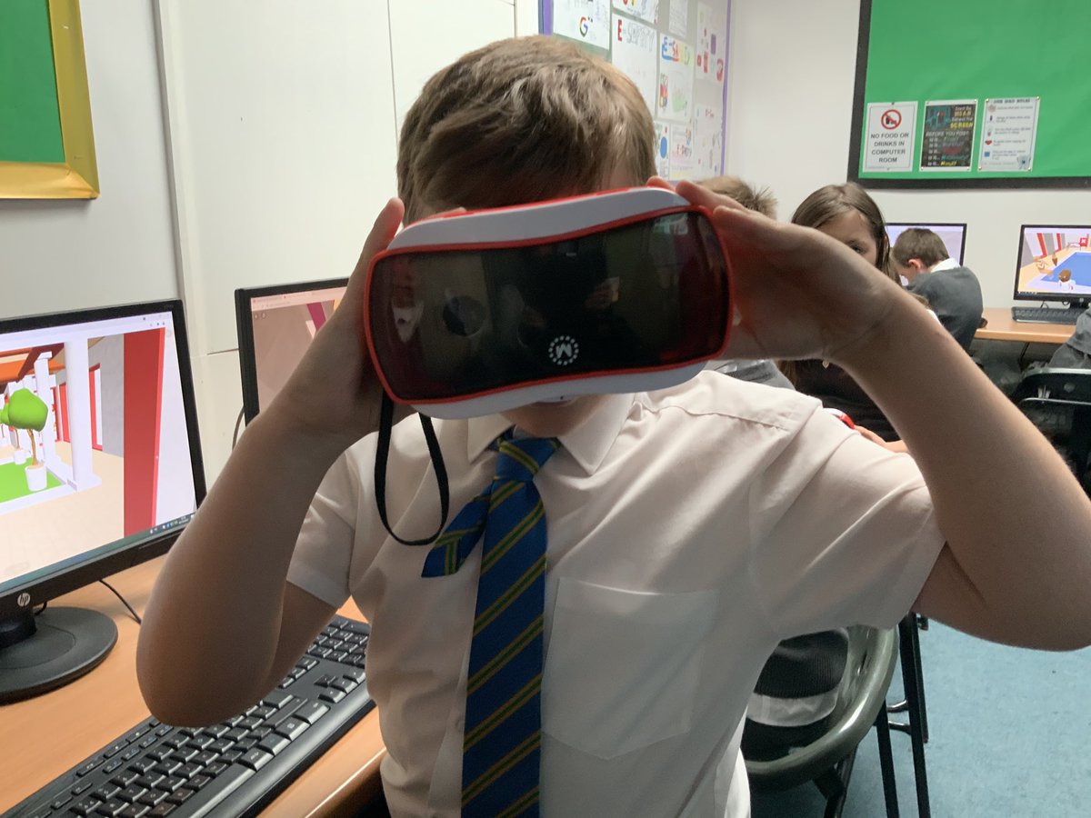 StBridgetsCofE's tweet photo. C10 are having a fabulous time this afternoon, using CoSpaces to create their own Greek environment for a virtual reality experience #itsallgreektome #hiimpact #VR https://t.co/2AMy1lyzNt