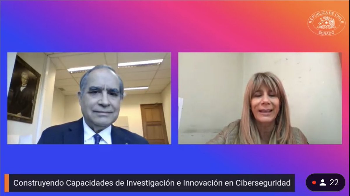 Inciber_cl's tweet photo. Ahora @PughSenador inaugura  el Mes de la Ciberseguridad 2021.

Sigue el evento por https://t.co/PRa4wH1rmr https://t.co/SCE7hO9unA