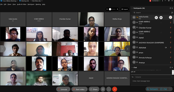 bicnirrh's tweet photo. Day 2 of the @DBTIndia sponsored workshop on "Orientation to online databases and algorithms for biologists" at @icmrnirrh concluded successfully with immense response from the participants from different regions of the country. Snapshots from the virtual workshop #Bioinformatics https://t.co/WfayLsJ47W