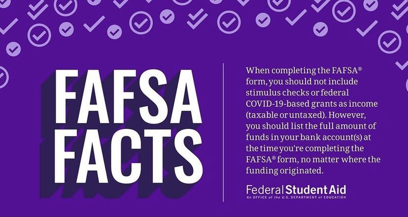 THE FAFSA OPENS TODAY!!! Message me with any questions!