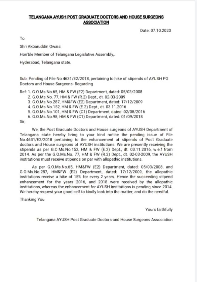 jsethreddy's tweet photo. #Stipendhikeforayushdoctors @KTRTRS @revanth_anumula @bandisanjay_bjp @kishanreddybjp @sravandasoju @the_hindu @Tolivelugu @TelanganaHealth @TelanganaCMO since past 7yrs so called our bangaruTS Govt not implementing Go's regarding AYUSH stipend hike,how many years shall we wait? https://t.co/oWZIZFvRpD