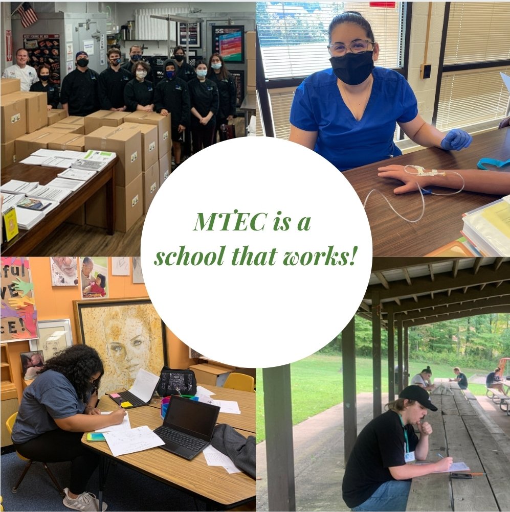 wvmtec's tweet photo. It's almost the weekend, which means it's time for a Feel Good Friday post! Today we are celebrating ALL of our students and staff who put in the work to make our school such an amazing CTE center! π ππ #ThisIsCTE #HighSchoolsThatWork #GoToMTEC https://t.co/MDJmXowWkV