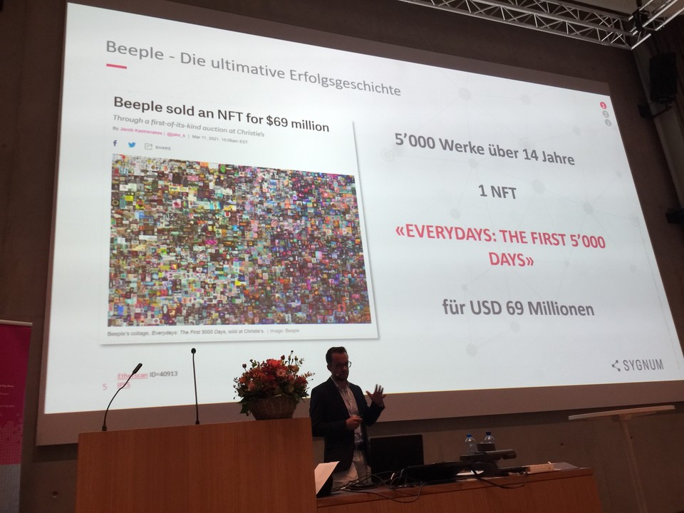 Wer kennt Beepl?
Was sind #NFT s?
Ist das #Innovation oder Tulpenmanie?
Markus Abassi von Sygnum Bank bringt uns das näher am #dfc21