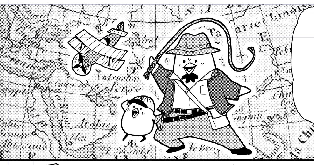 過去に「おしえて!きっちょむ先生」で、パパの子育てについて描いた回ではインディージョーンズをモチーフに描いたところもあります
(。-∀-)
 #最後の聖戦 #インディジョーンズ
 #魔宮の伝説  #金曜ロードショー 