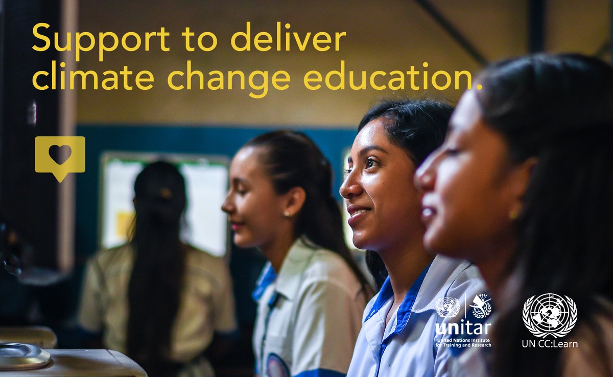 Supporting #ClimateChange education can truly lead to behavioural change and set us on path towards a more #sustainable future.

Your support helps us create new e-learning resources and reach those who need them most.

Donate today! uncclearn.org/donate/