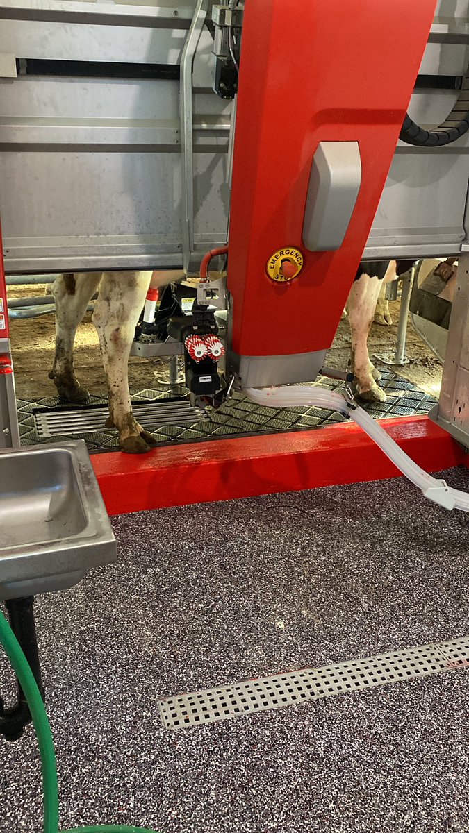 IncAcres's tweet photo. Start-up today. Moved cows at 5am and the first cow walked right in. @GRRobotics  #livelifelely https://t.co/jd9Xk2D9df