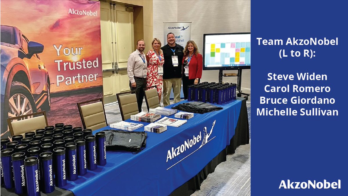 AkzoNobel_AACNA's tweet photo. The AkzoNobel fall trade show express continues, making a stop in support of the ProColor Collision USA Conference in Palm Springs, CA. ProColor, we appreciate our partnership!
#AkzoNobelRefinish #ProColorCollision #Sikkens https://t.co/GptHDSWuaN