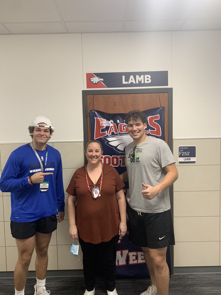 alleneaglesfb's tweet photo. Congratulations to our staff members of the week, Mrs Lamb &amp; Mr Bill! Thank you for all you do. #AUp https://t.co/MODwdYGgmr