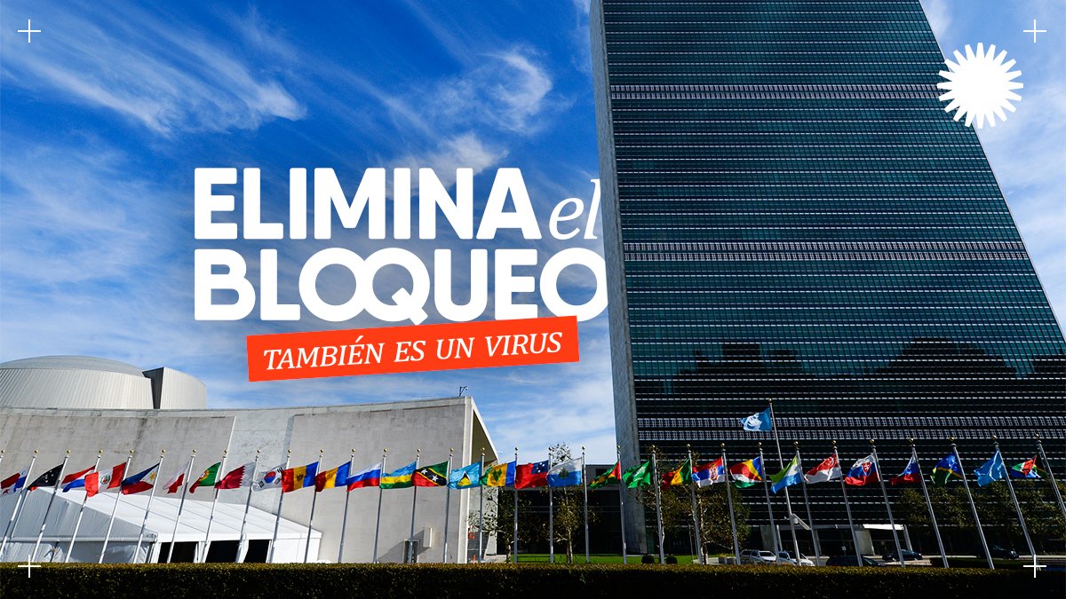 Entre los 8 temas más tratados en los discursos del debate de alto nivel de #UNGA76 estuvo el llamado al levantamiento del inhumano bloqueo de EEUU contra #Cuba, deliberadamente recrudecido en medio de la pandemia.

Se reafirma continuo reclamo internacional de #EliminaElBloqueo.