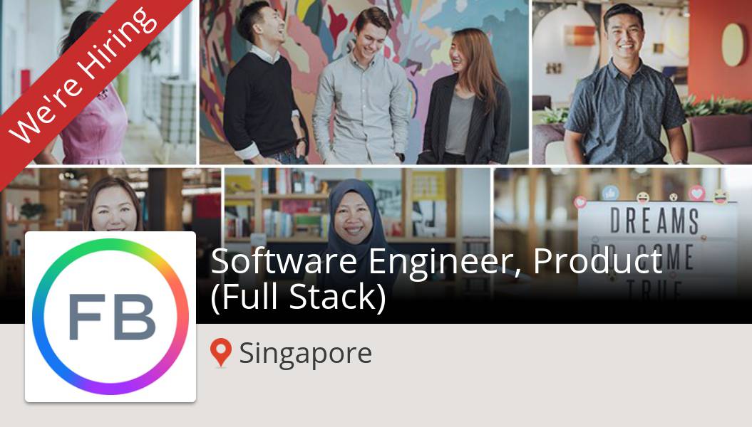 Mallikarjun2507's tweet photo. New #job opening at #FacebookCareers in #Singapore! #Software #Engineer, Product (Full Stack) https://t.co/Be3L5hNgHF https://t.co/m1ycP4sTW2