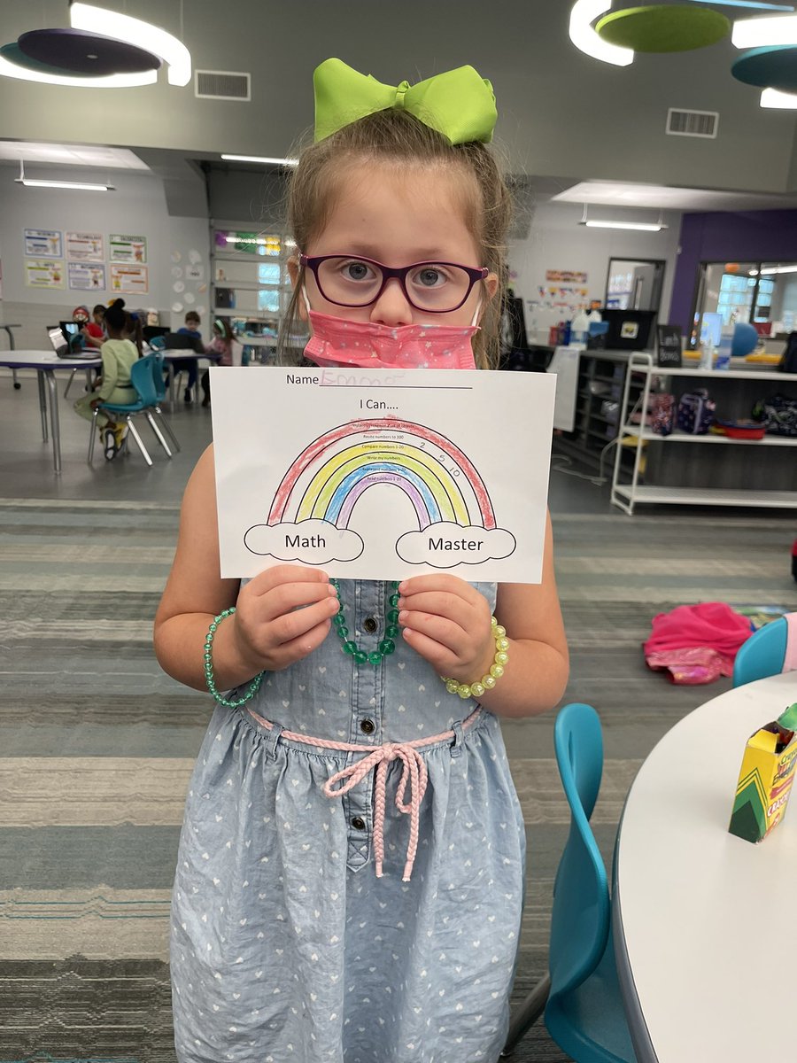 rstephens40's tweet photo. This week we have been setting goals and getting feedback about  how to become a Math Master. I’m so proud of this Cub and her persistence. @FoxKISD https://t.co/Cib2maktqJ