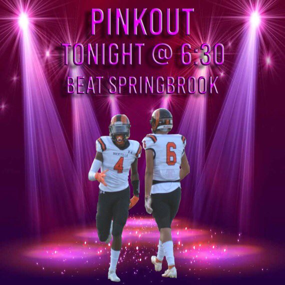 GAMEDAY‼️‼️ COME TO THE FOOTBALL GAME TONIGHT <a href="/HOME/">Geneia@home</a> 6:30😈 WEAR PINK!!!!
