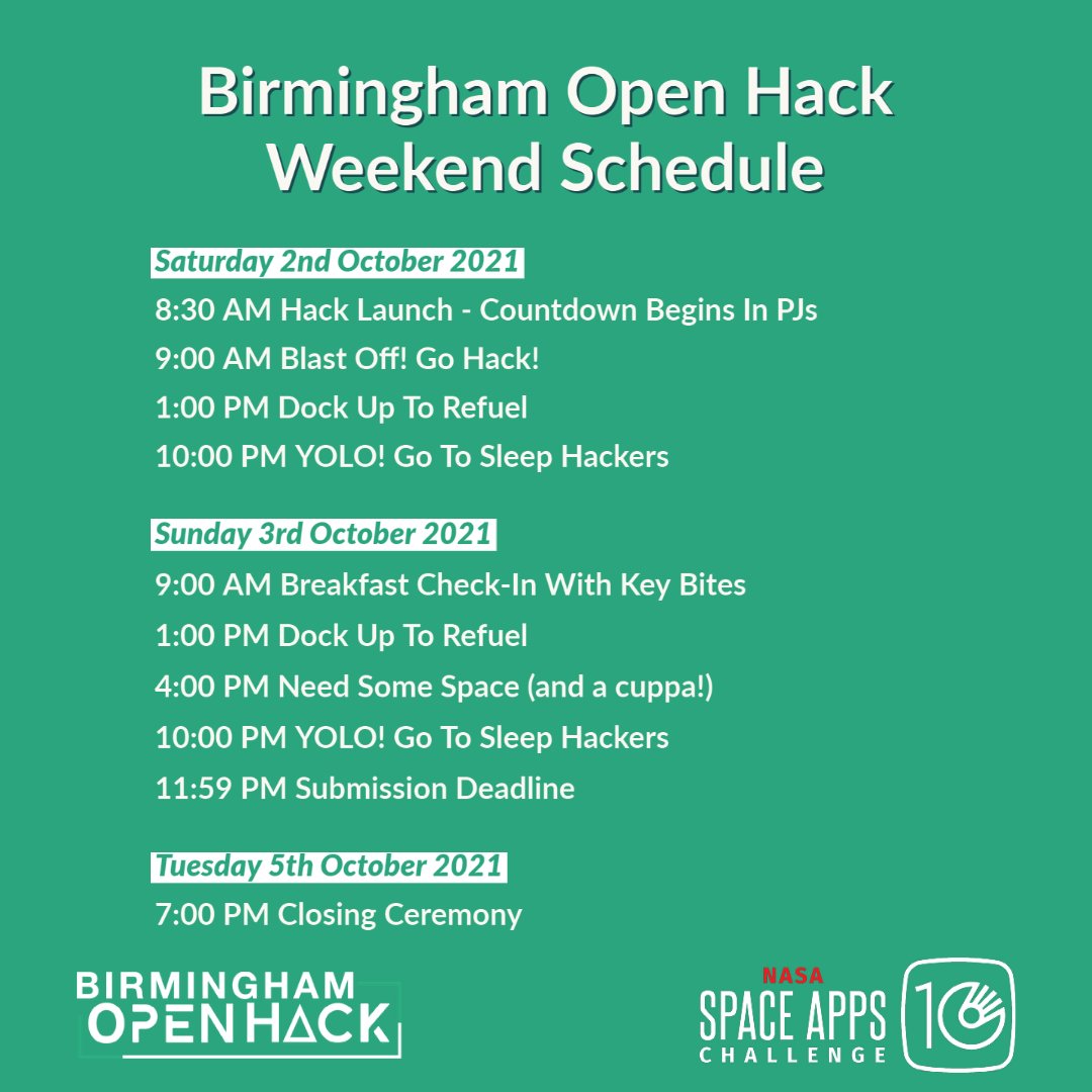 BCUTechGuild (@bcutechguild) on Twitter photo Birmingham Open Hack weekend is almost here! And, the weekend schedule has been released! Check out the schedule beforehand to plan your hacking weekend. We can't wait!🙌🚀
#BirminghamOpenHack <a href="/CEBEenterprise/">BCU - Innovation Fest #BCUIF23</a> Birmingham Open Hack weekend is almost here! And, the weekend schedule has been released! Check out the schedule beforehand to plan your hacking weekend. We can't wait!🙌🚀
#BirminghamOpenHack <a href="/CEBEenterprise/">BCU - Innovation Fest #BCUIF23</a>