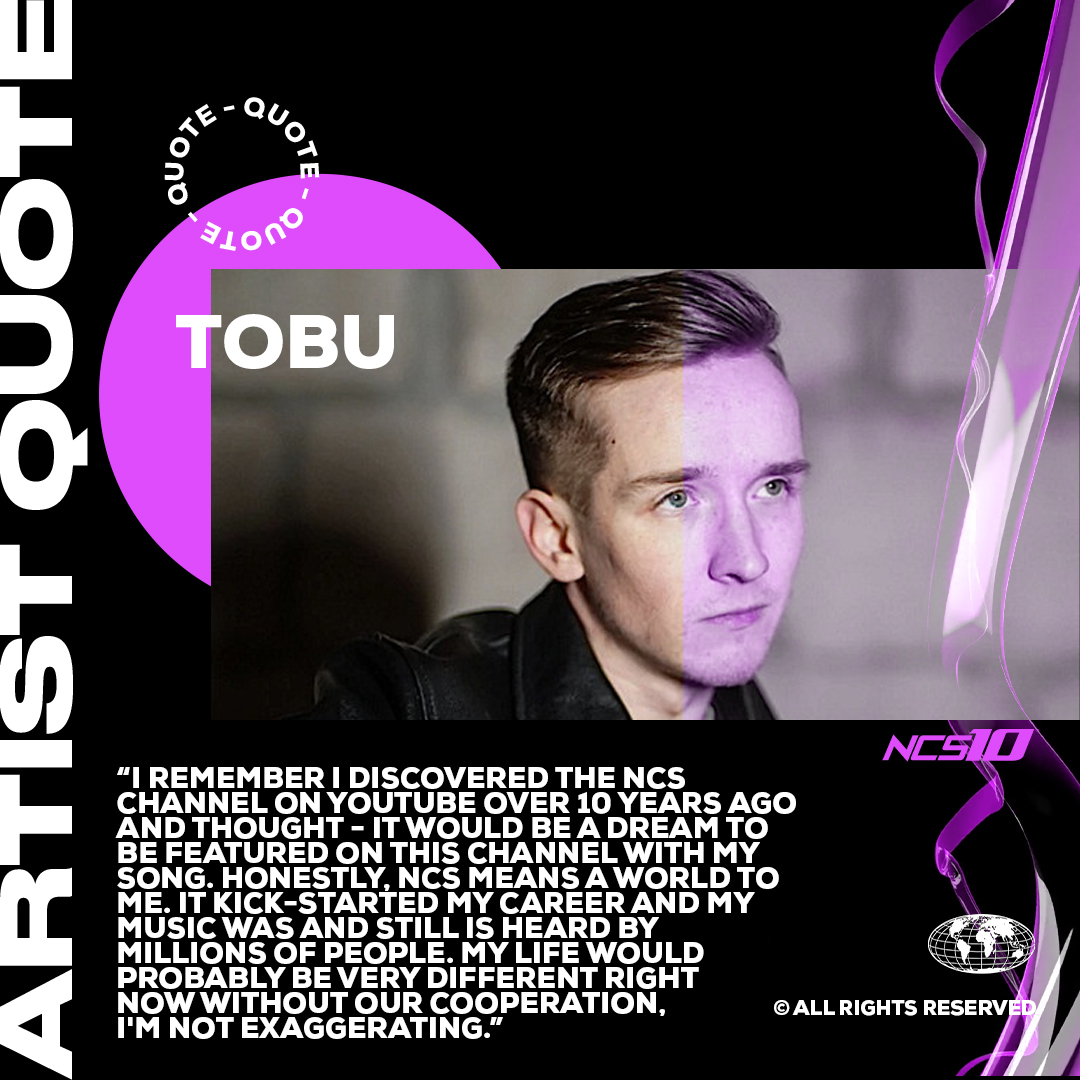 NCSounds's tweet photo. @tobuofficial's journey is one for the ages and we've loved to be apart of it. 🤍#NCS10 https://t.co/4Sm01TaUNr