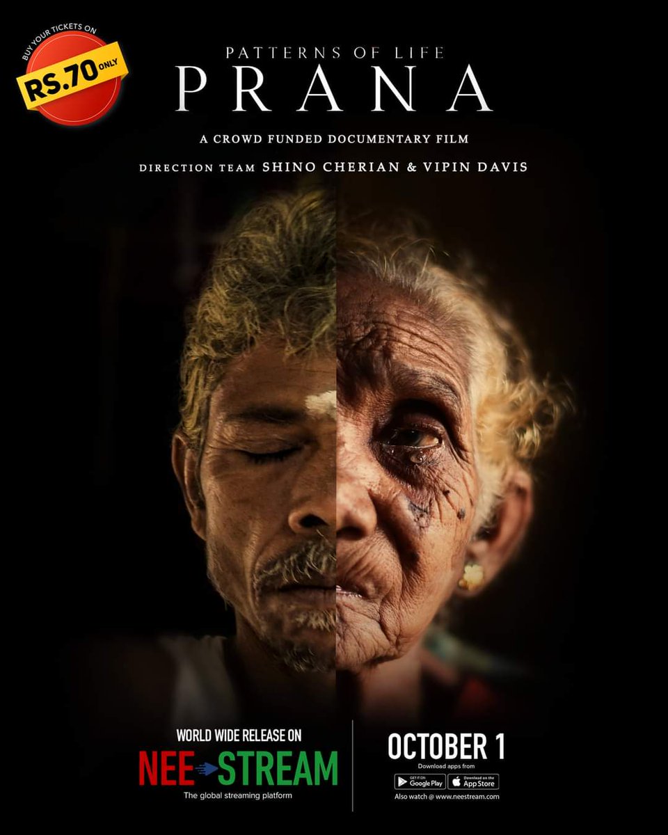 CinemaRareIN's tweet photo. A documentary tracing the lives of three tribal communities from Idukki district of Kerala in India, narrating their daily encounters.
#PatternsOfLife : #Prana (2021) by #ShinoCherian & #VipinADavis, now streaming on @neestream. https://t.co/RVsptGyqJo