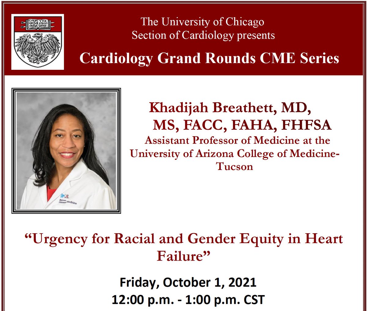 UCCardsFellows's tweet photo. Looking forward to hearing from @KBreathettMD at our our weekly Cardiology Grand Rounds! https://t.co/APnvj3pwgz