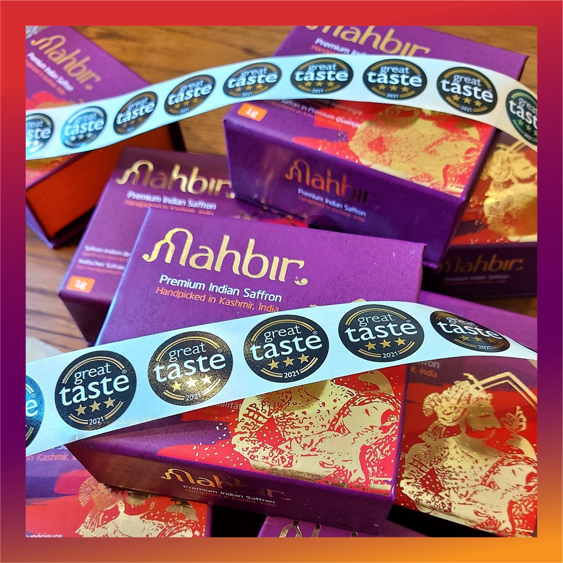 🌟🌟🌟 One can never have too much gold! 🌟🌟🌟
We're starting the weekend with lots of magic and sparkle because our 3-star Great Taste Awards 2021 stickers that have just arrived! 🤩

#Saffron #FineFood #FarmShop #Weekend <a href="/guildoffinefood/">Guild of Fine Food</a>