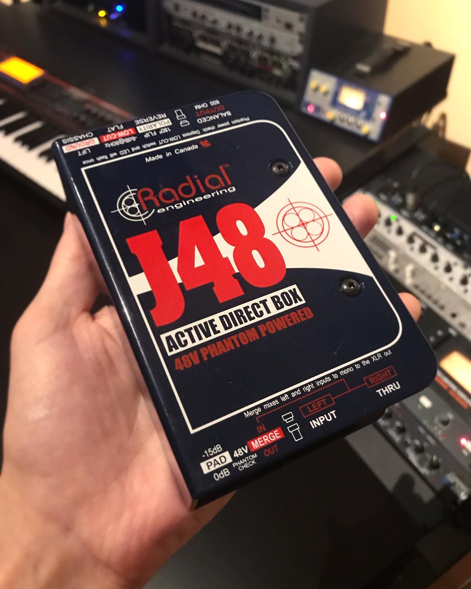 Radial_Eng's tweet photo. J48 - Premium Active DI
Phantom Powered Active Direct Box
Fan π· = @emperialsound #fanphoto #regram
#radialeng #j48 #activedirectbox #dibox https://t.co/mQsqElBfzW