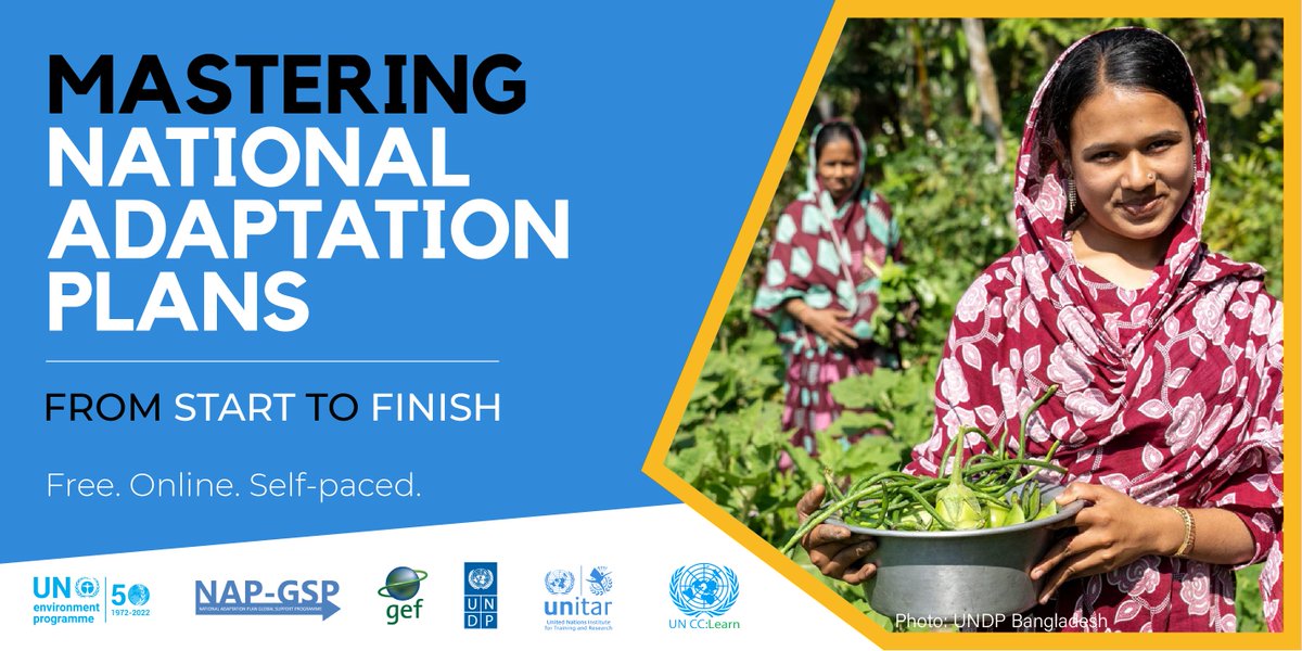 The NAP process aims to build capacity and long-term resilience to #climatechange in an equitable, fair, robust and inclusive manner. Learn more from "Mastering NAPs: From Start to Finish".

Full course here⬇️
unccelearn.org/course/view.ph…