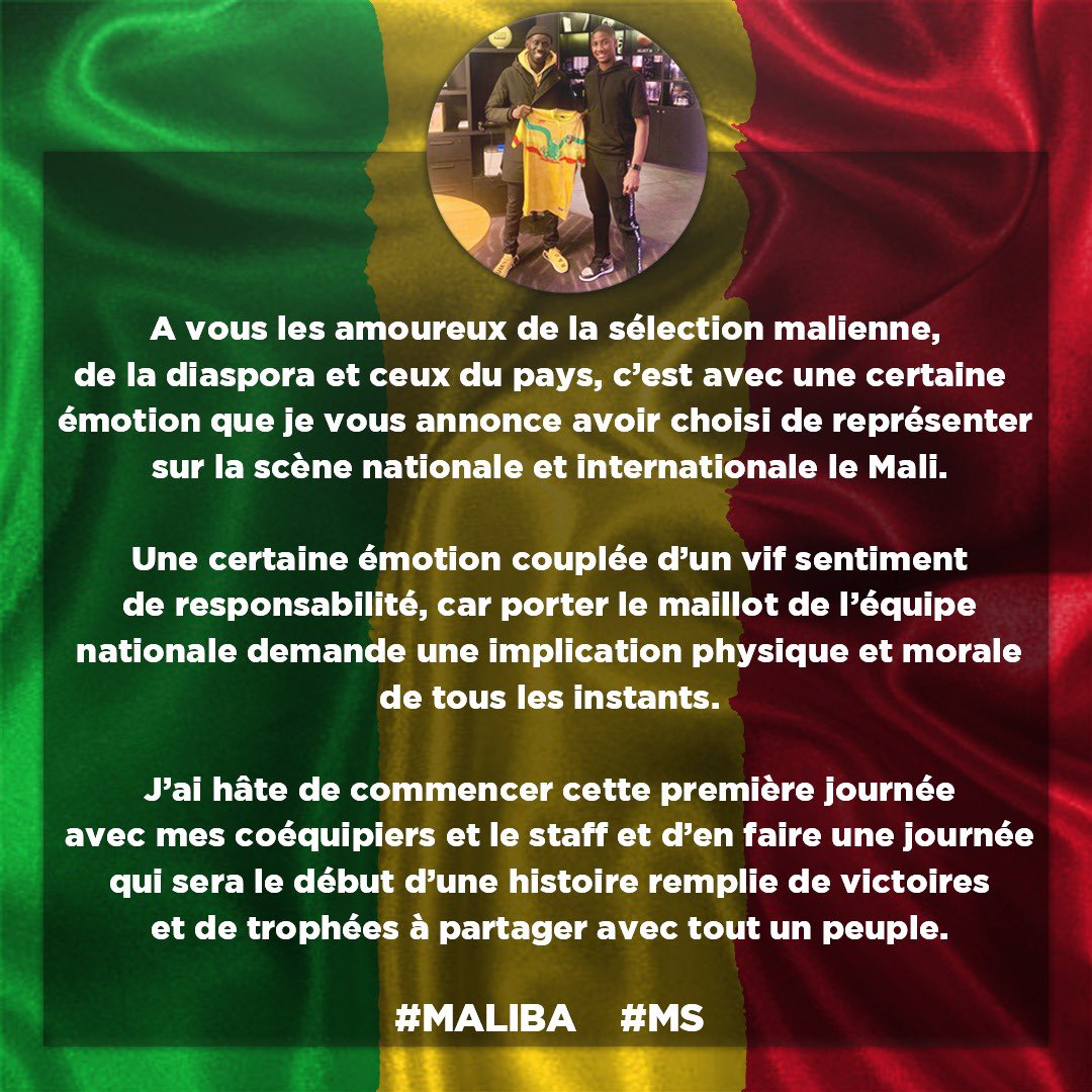 MoussaSissako_'s tweet photo. Première convocation 🇲🇱🦅 #Fierté  #MALIBA https://t.co/ofkW9b3OX5