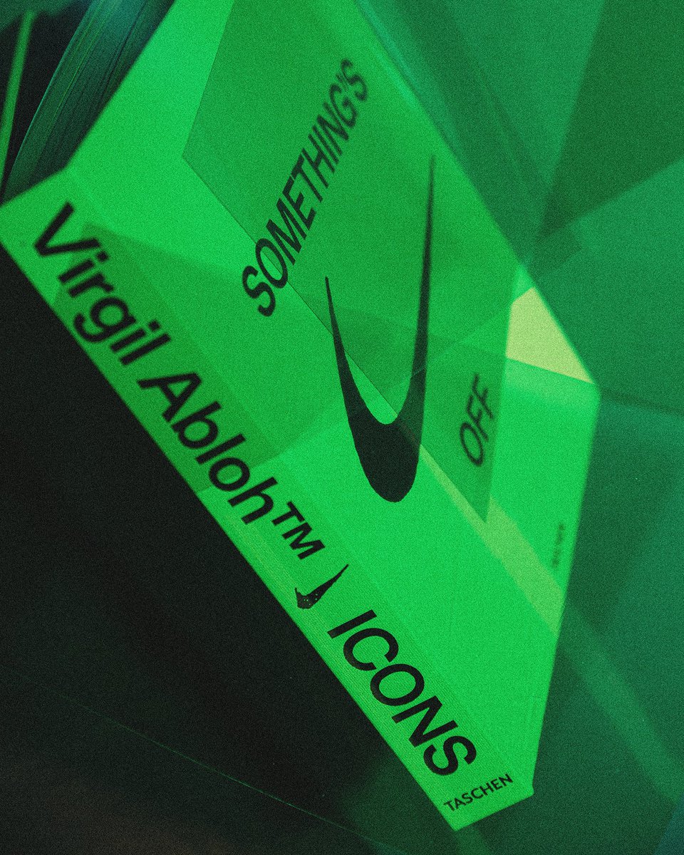 Footpatrol_ldn's tweet photo. Virgil Abloh and Nike document their collaborations with the book titled 'ICONS'. Available in-store, priced at £60. #Footpatrol #TEAMFP #NikeOffWhite #VirgilAbloh #Taschen #NikeTheTen https://t.co/7swjGFSVwi