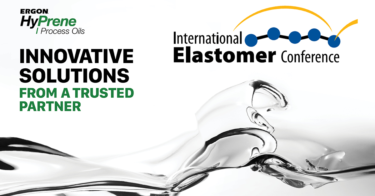 ErgonOils's tweet photo. Our Ergon team would like to welcome all attendees to the 2021 International Elastomer Conference in Pittsburgh, PA – October 4-7. Stop by our booth #1923 for a visit. We’re looking forward to seeing everyone again! #HyPrene #processoils #ErgonFamily #RubberIEC https://t.co/iZmj4q4fPJ