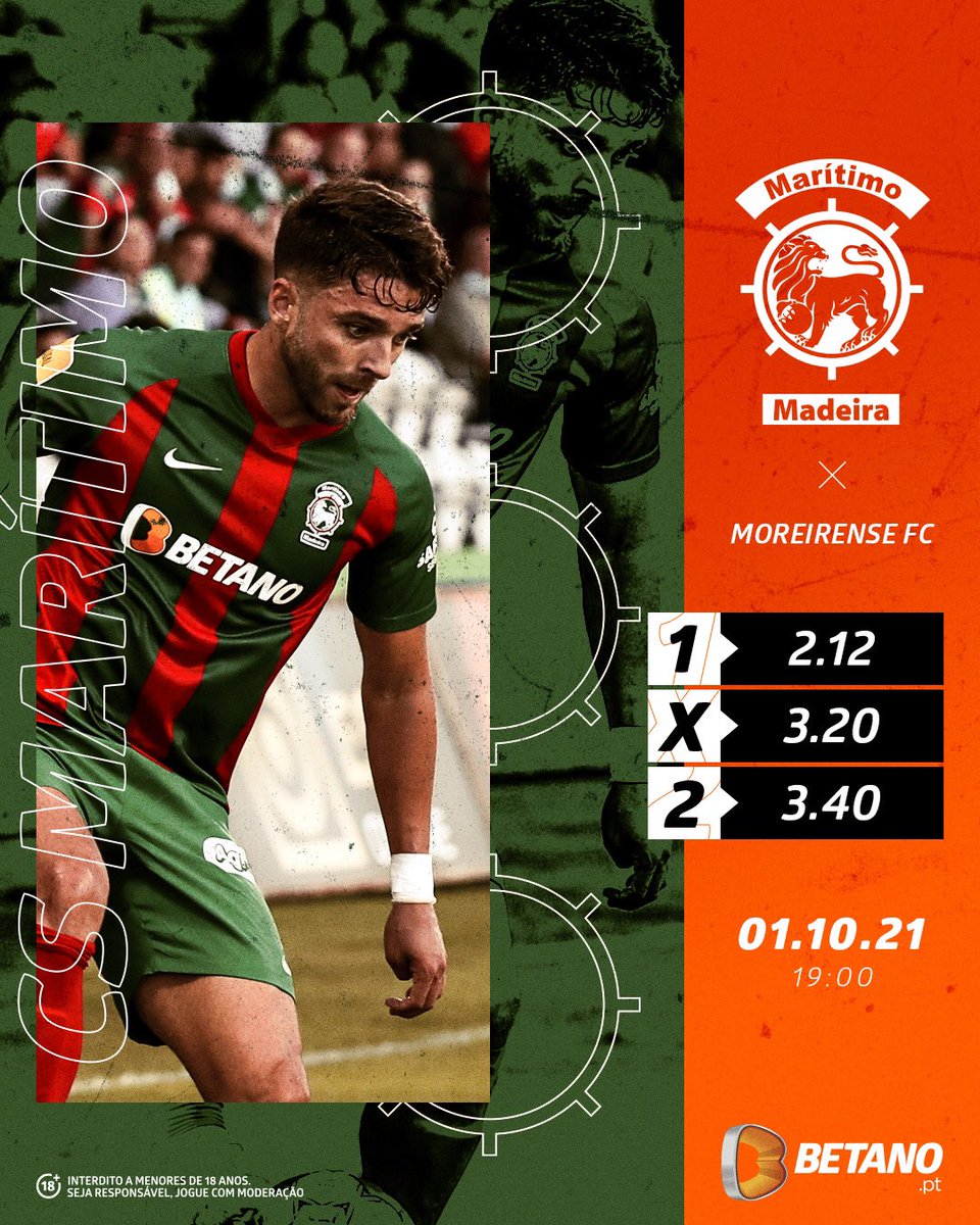 MaritimoMadeira's tweet photo. ⏳ Estamos em contagem para o #CSMMFC
⚡️⚽️ Vibra com todas as emoções do jogo com a @Betano_PT 👉 https://t.co/Vg7KzFZ7z1 https://t.co/EsH2ghY0UH