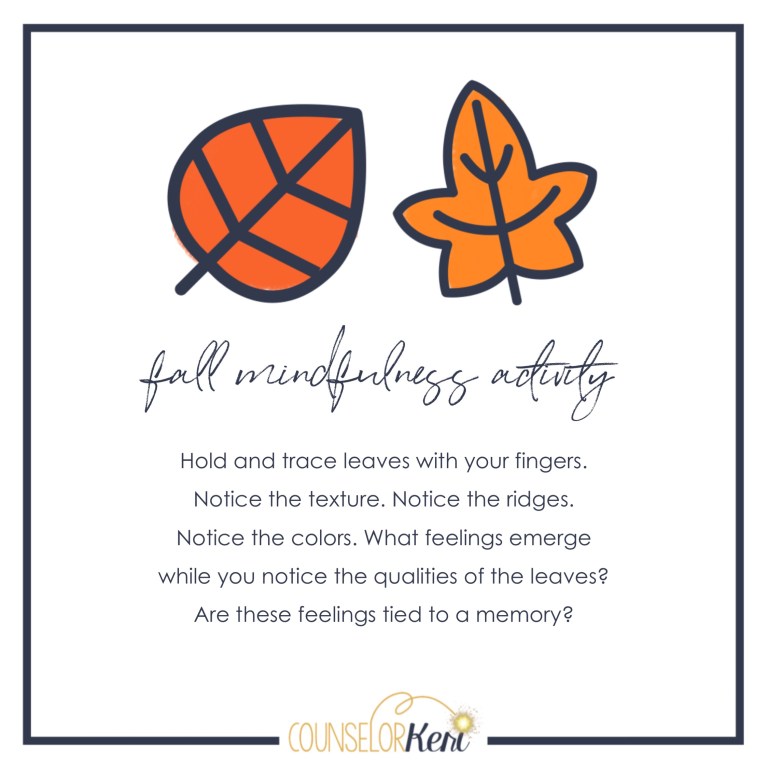 KansasAPT's tweet image. Now that it's cooling off, here is a cool mindfulness activity you can do outside with your family or clients. (Taken from counselorkeri.com)