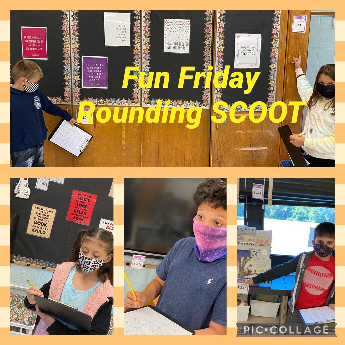 christinelem's tweet photo. Rounding math SCOOT with fourth graders ❤️#mathisfun #funfriday @IslipCRES #successatcres #isliprising https://t.co/LaZSPwAyJK