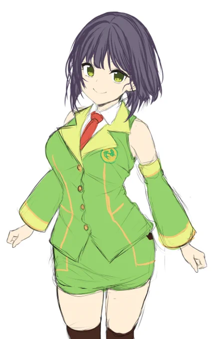 前に描いたセイカさんの立ち絵個人的に気に入らなかったから再挑戦してる 