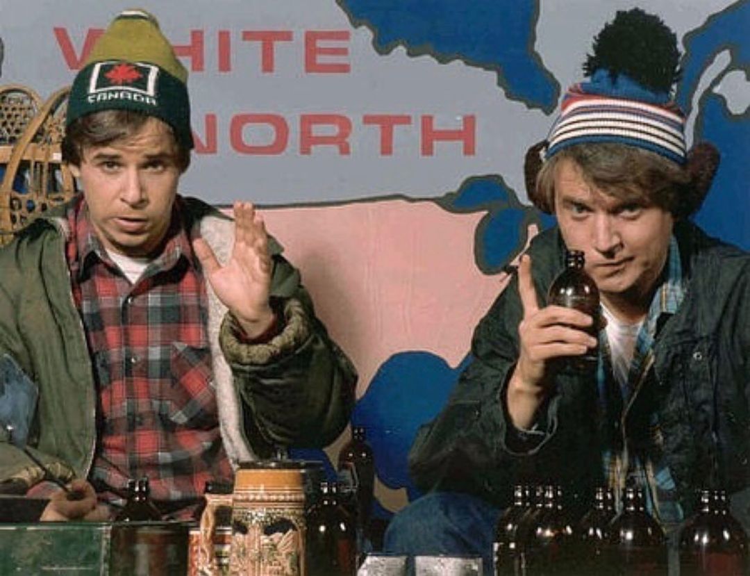 HistoryTVCanada's tweet photo. Bob &amp; Doug McKenzie in the early 1980s. Who remembers watching Great White North?
.
#Canada #History #CanadianTV #TBT
.
(📸 @oldcanadaseries) https://t.co/WCrNnAuZCz