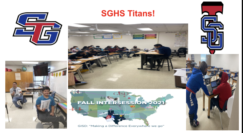 South Garland High School Students finished strong as we end our last day of Fall Intersession 2021!!!💞#GISDgoingplaces#GISDintersession