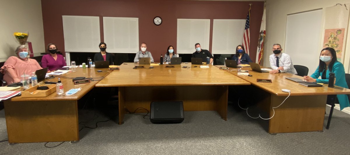 We’re back!  First Board meeting in our Board Room since March, 2020!