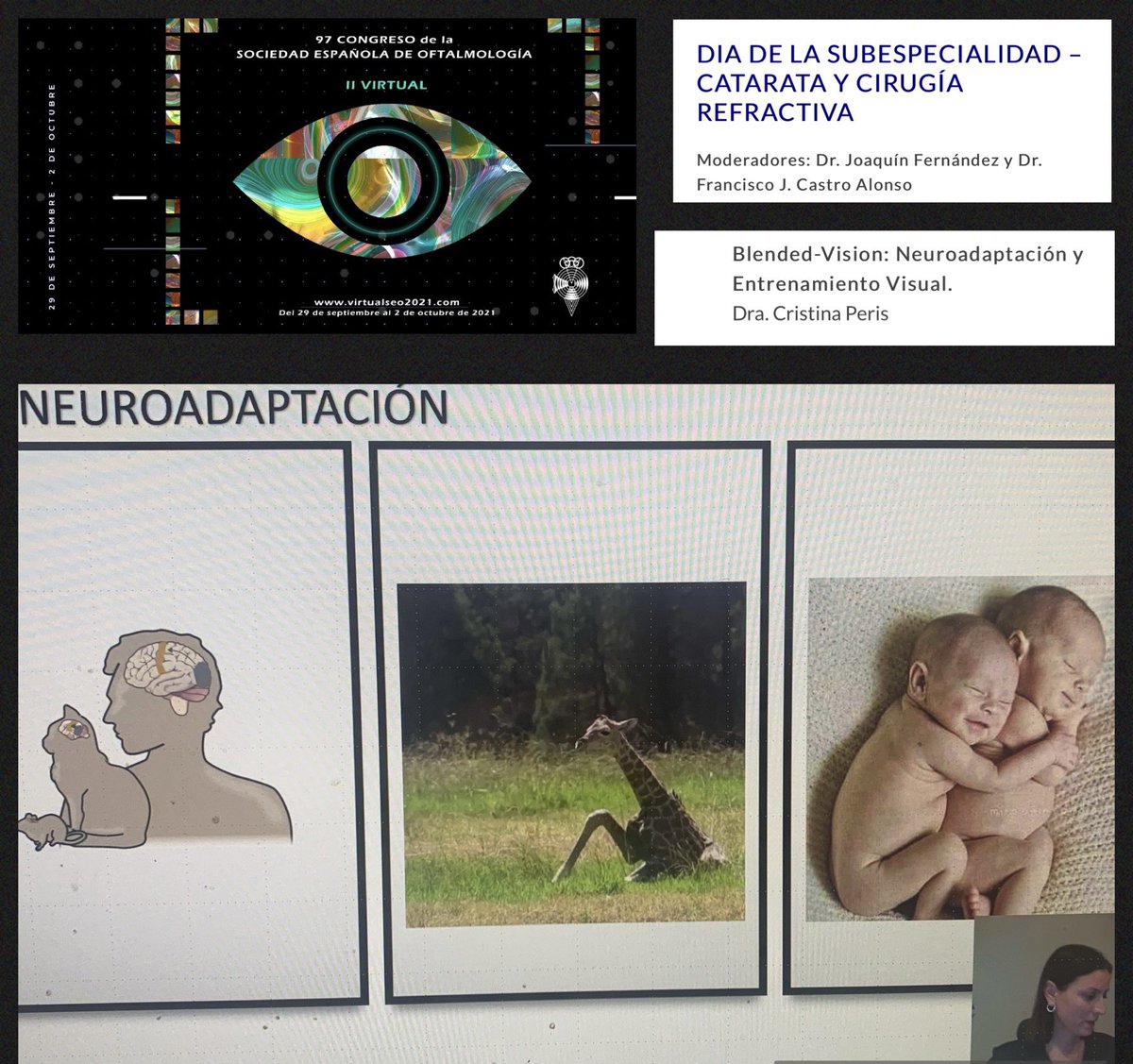 CristinaPerisMa's tweet photo. #97CongresoSEO Participando Día Subespecialidad #catarata y #refractiva @OftalmoSeo @GVAfisabio #fisabioOftalmologia #neuroadaptacion visual https://t.co/NrvntINjj3